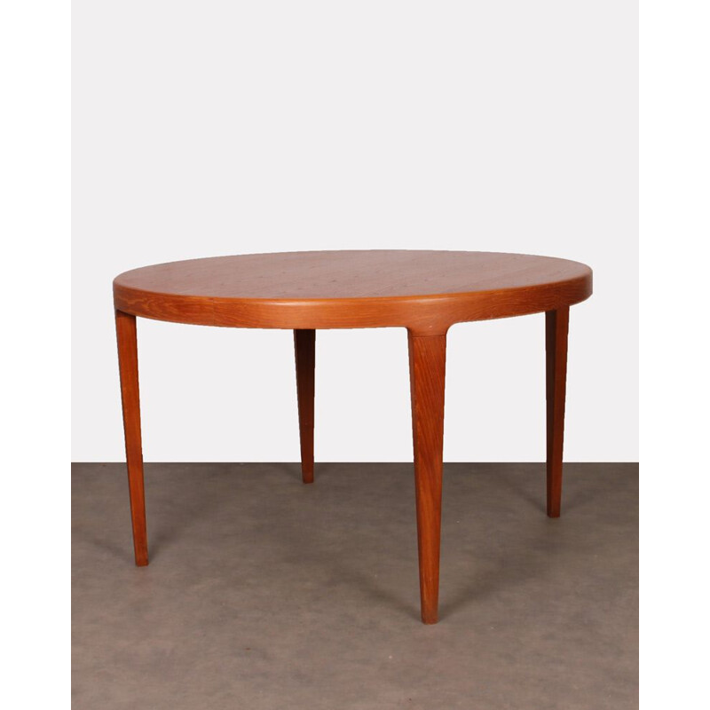 Table de repas vintage ronde, design scandinave, 1960