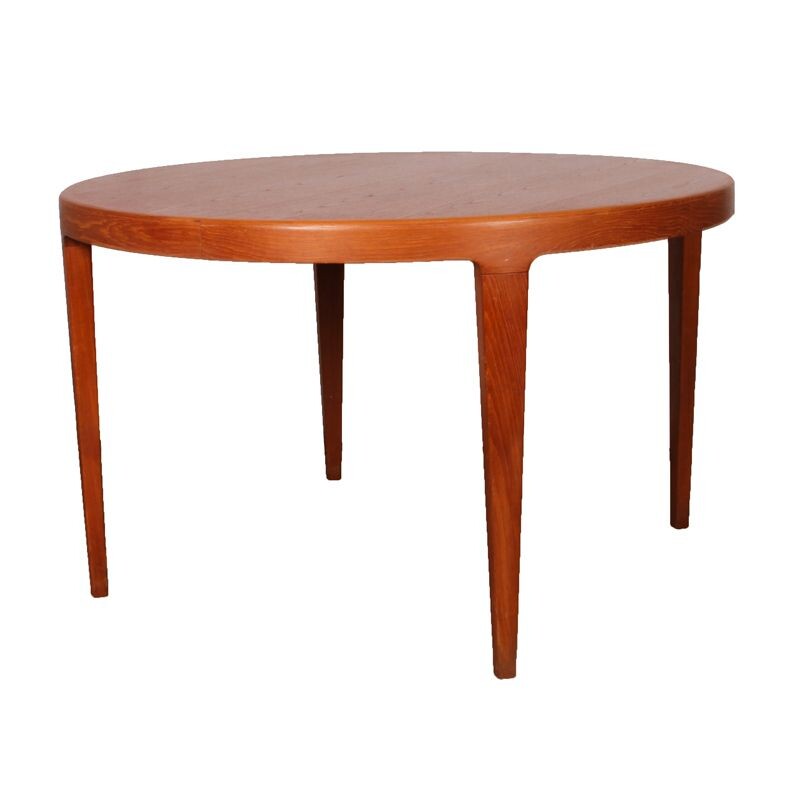 Round vintage dining table, Scandinavian design, 1960
