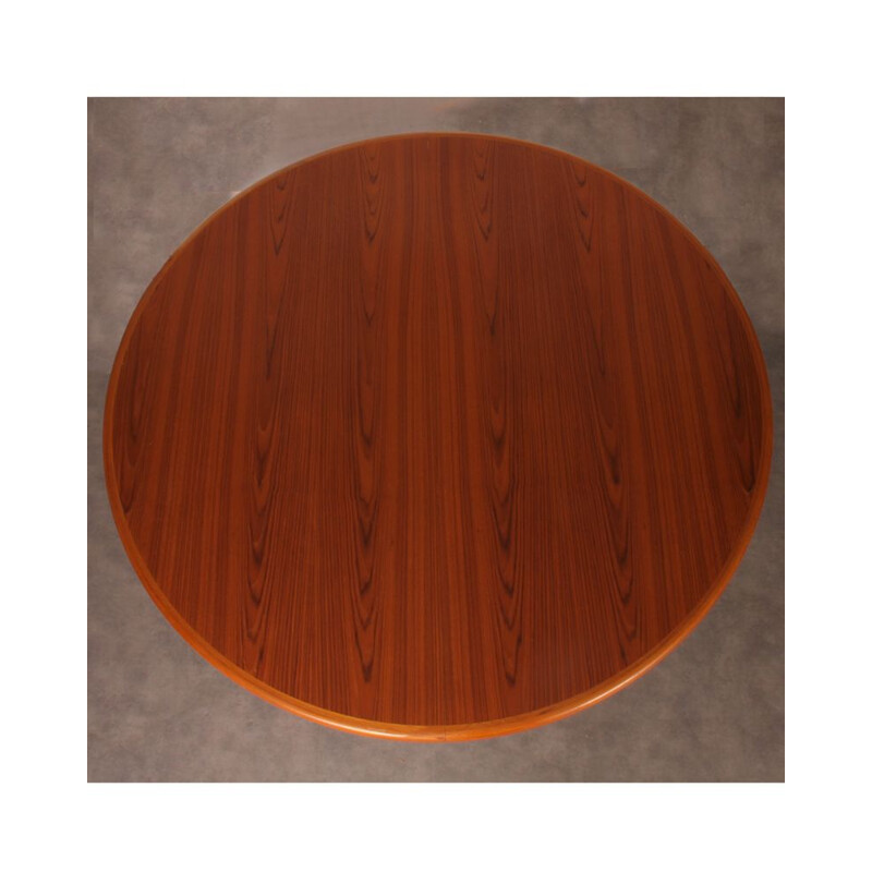 Round vintage dining table, Scandinavian design, 1960