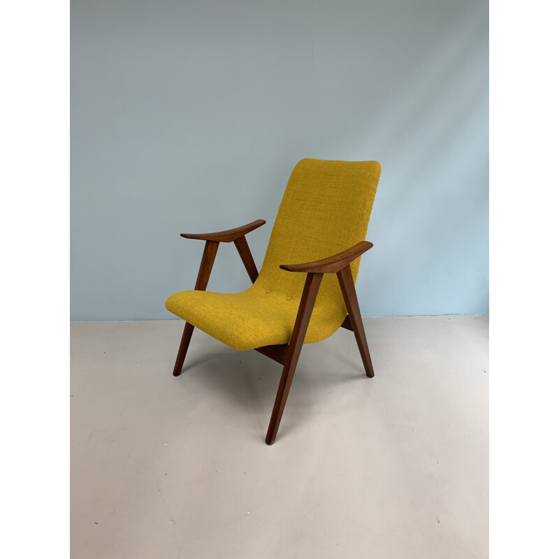 Vintage teak armchair by Louis van Teeffelen for WEBE, Netherlands, 1960