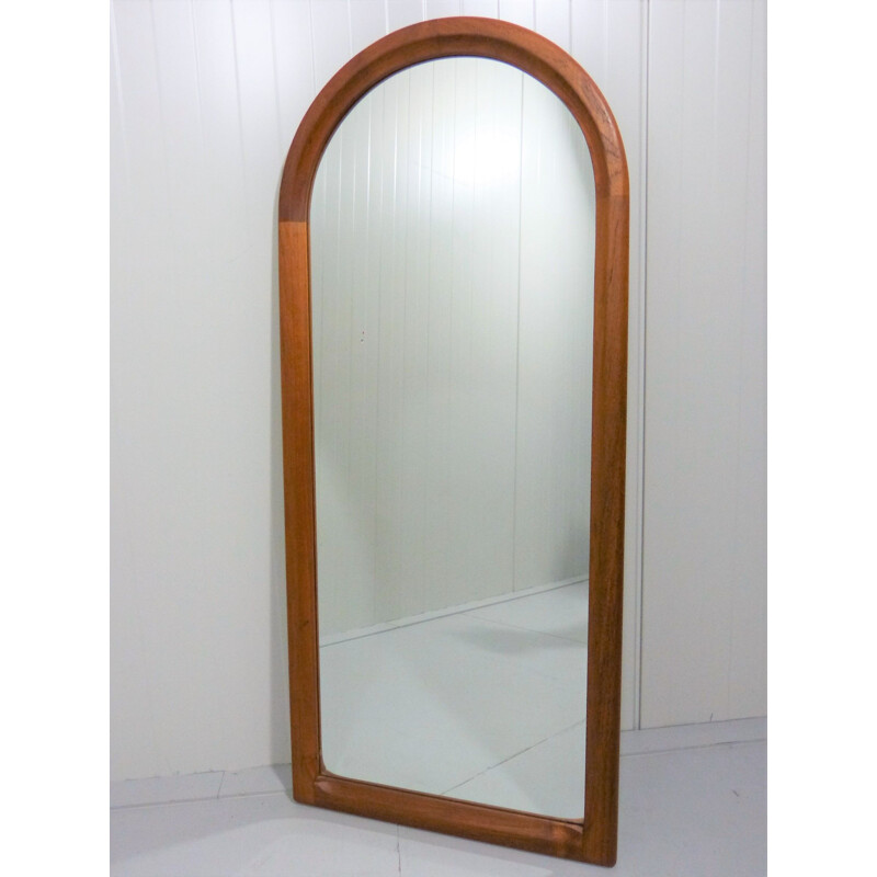 Vintage Teak wall mirror by Aksel Kjersgaard for Odder 1960s