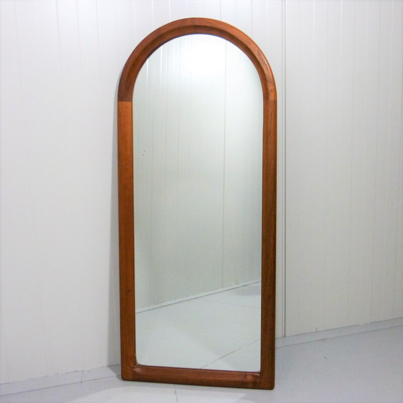 Vintage Teak wall mirror by Aksel Kjersgaard for Odder 1960s