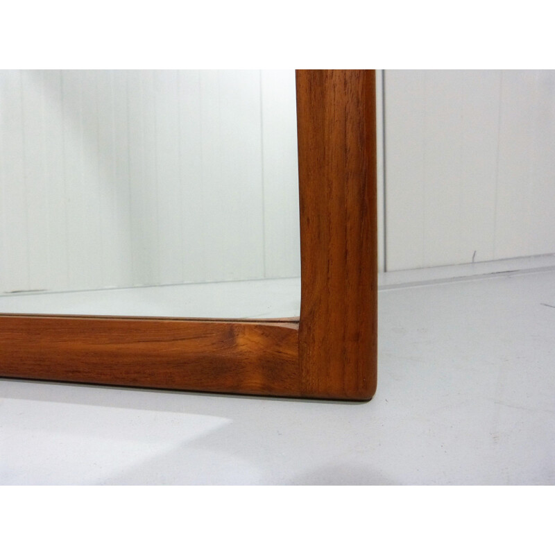 Vintage Teak wall mirror by Aksel Kjersgaard for Odder 1960s