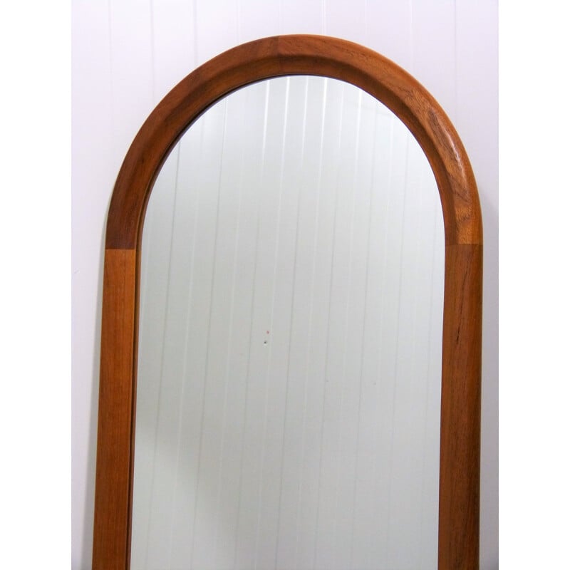 Vintage Teak wall mirror by Aksel Kjersgaard for Odder 1960s