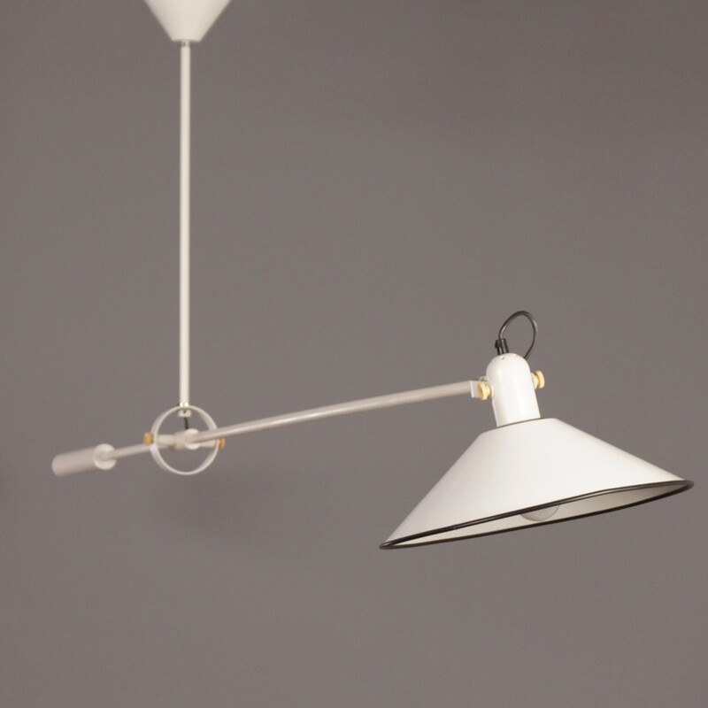 Vintage counterbalance pendant light by J.J.M. Hoogervorst for Anvia, 1960s