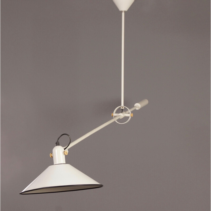 Vintage counterbalance pendant light by J.J.M. Hoogervorst for Anvia, 1960s