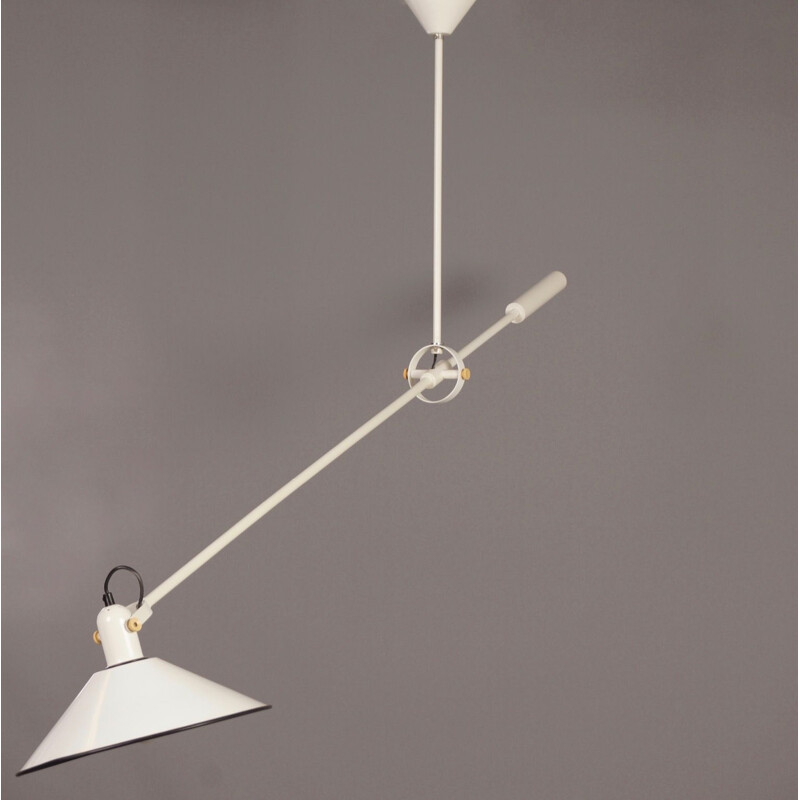 Vintage counterbalance pendant light by J.J.M. Hoogervorst for Anvia, 1960s