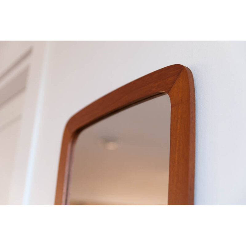 Vintage Scandinavian mirror in teak 1960s