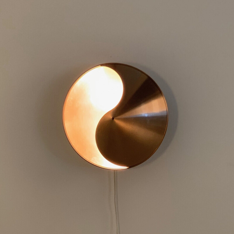 Vintage wall lamp Yin Yang by Hermian Sneyders de Vogel for Raak, 1970s