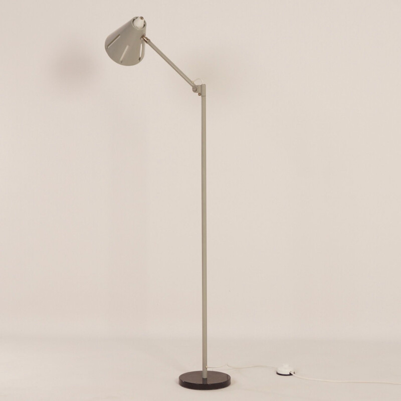 Vintage floor lamp Grey Sun Series Model 15 by H. Busquet for Hala, 1950s