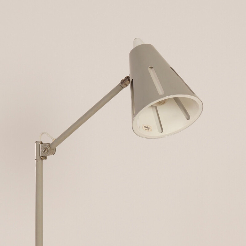 Vintage floor lamp Grey Sun Series Model 15 by H. Busquet for Hala, 1950s