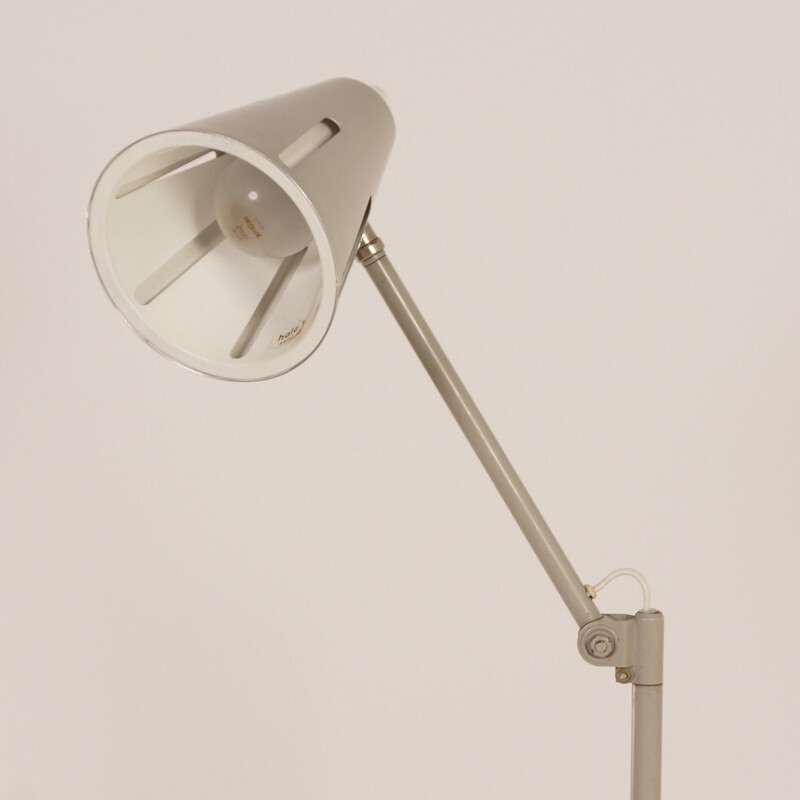 Vintage floor lamp Grey Sun Series Model 15 by H. Busquet for Hala, 1950s