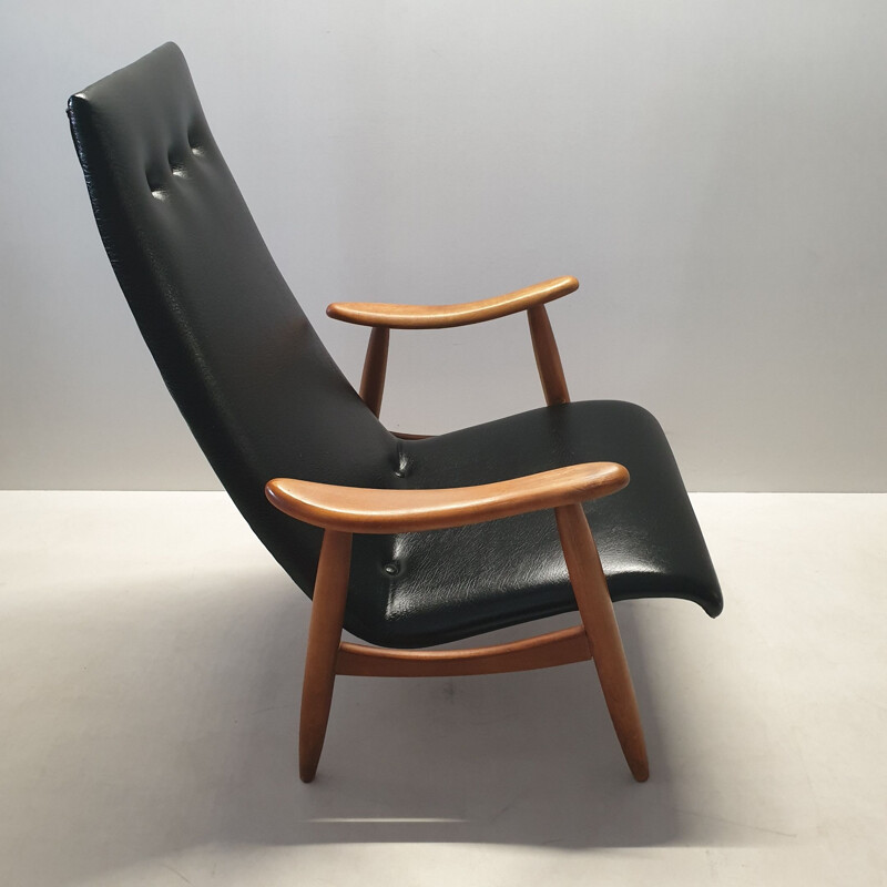 Vintage lounge chair by Louis van Teeffelen for WéBé