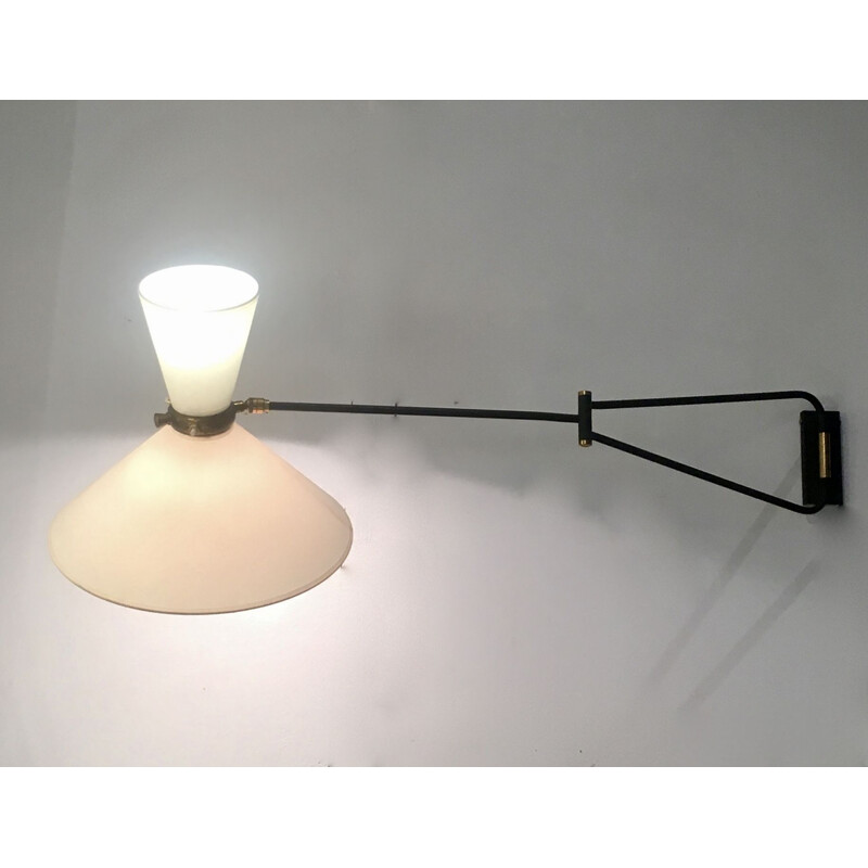 Diabolo vintage wall lamp by Robert Mathieu