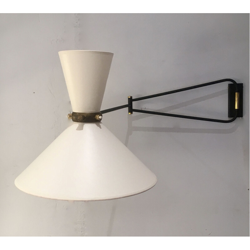 Diabolo vintage wall lamp by Robert Mathieu