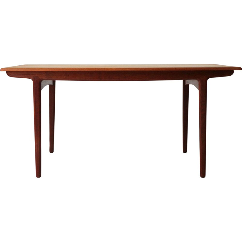 Vintage Scandinavian Dining Table Extensible in Teak, 1960s