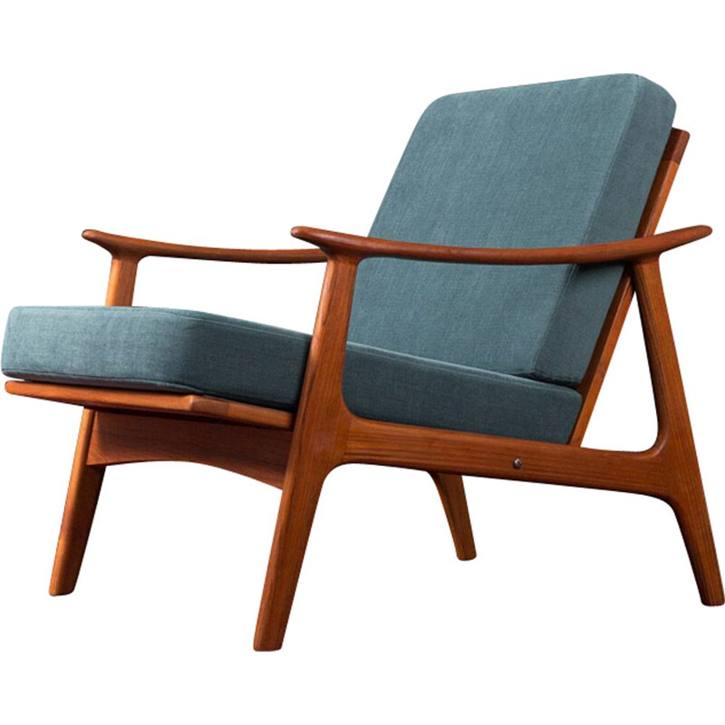 Vintage teak wood armchair by France & Son, Denmark, 1950s