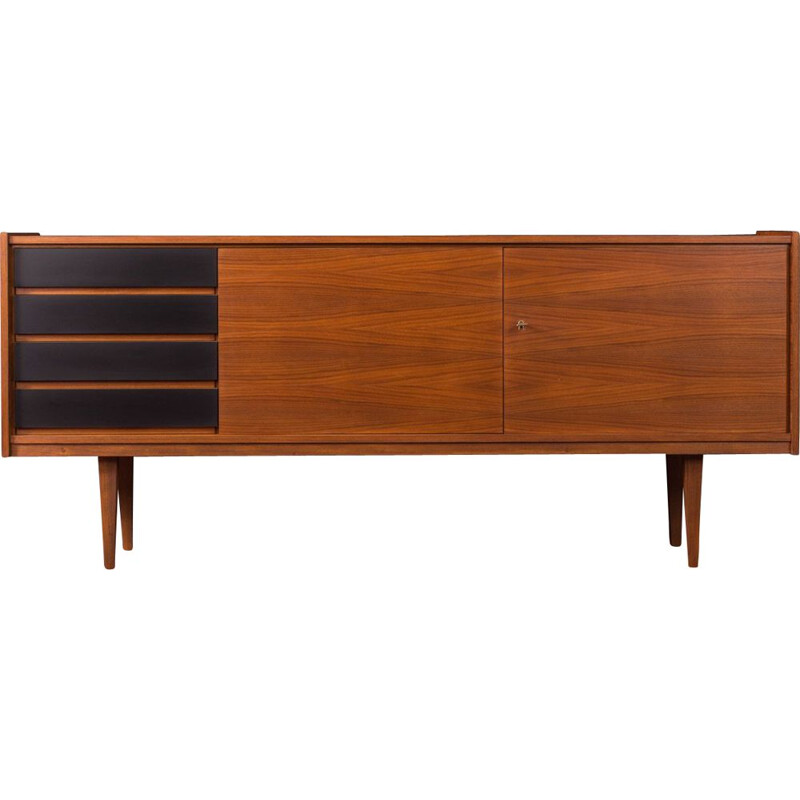 Vintage walnut and formica wood sideboard, Germany, 1960s