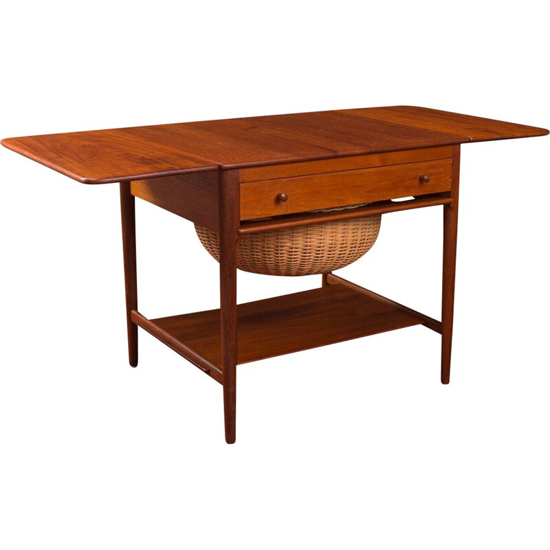 Vintage sewing table by Hans J. Wegner for Andreas Tuck