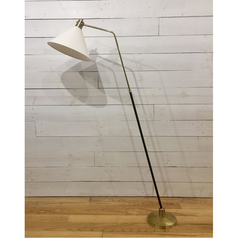 Vintage floor lamp "Lunel" with ball joint, France, 1950