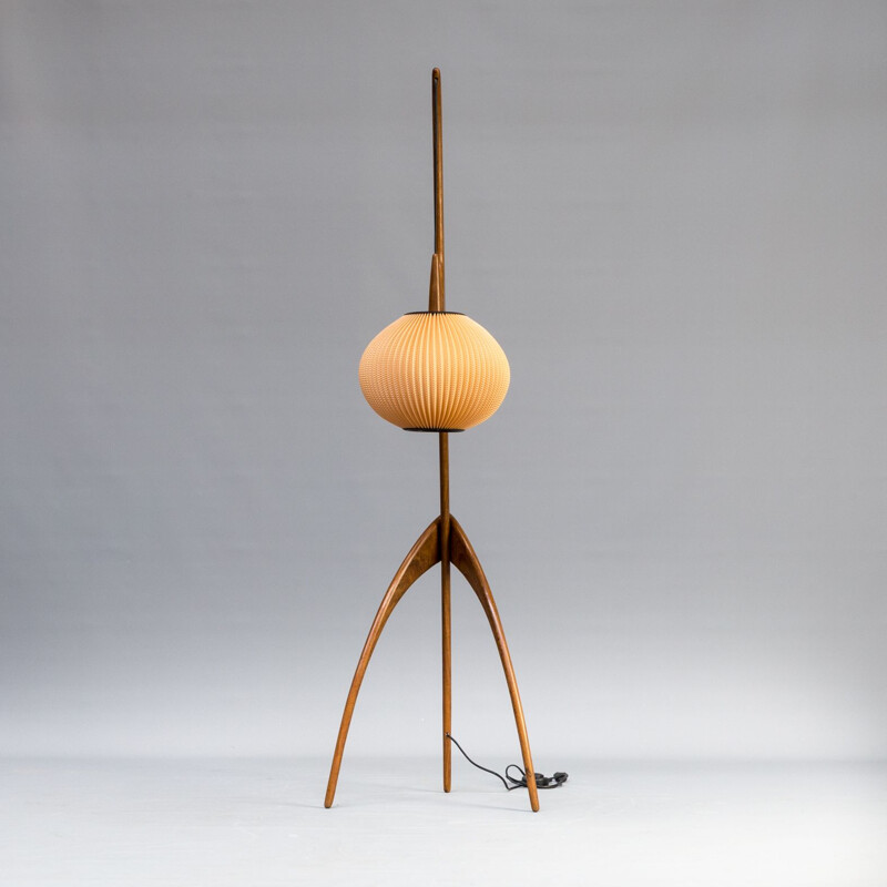 Vintage "Praying Mantis"  floor lamp by Maison Rispal France,