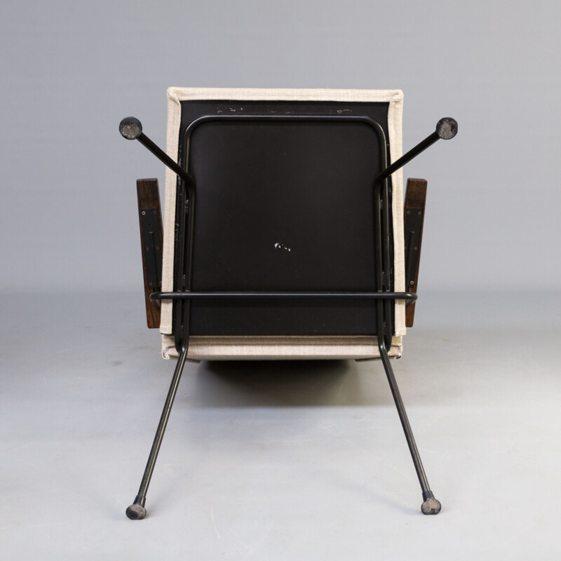 Chaise lounge vintage et ottoman d'André Cordemeyer modèle 1410 pour Gispen