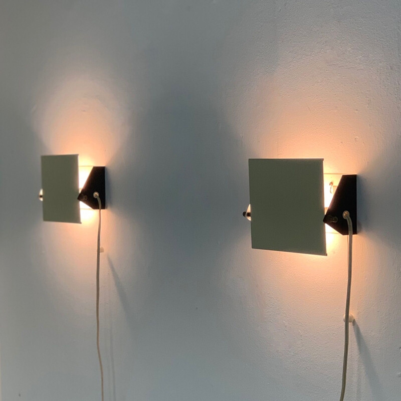 Set Wall Sconces by J.J.M. Hoogervorst for Anvia, 1960s