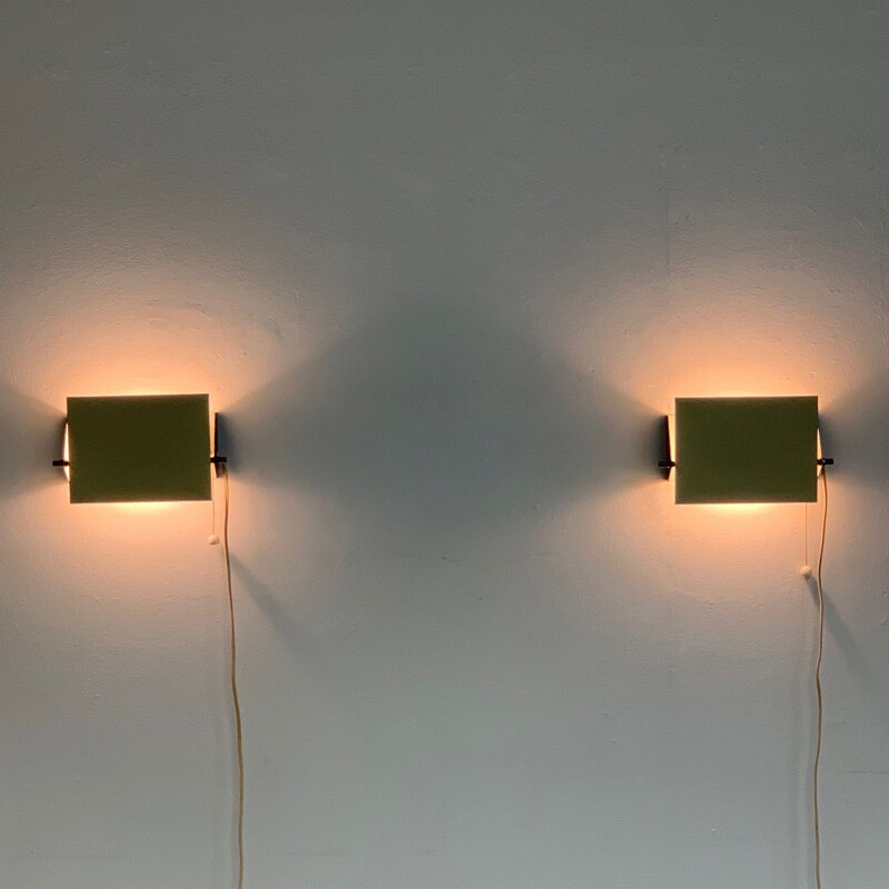 Set Wall Sconces by J.J.M. Hoogervorst for Anvia, 1960s