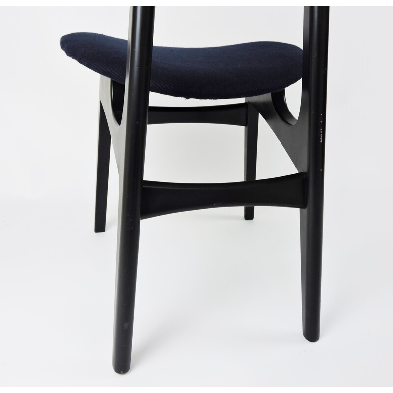 Set of 6 vintage navy dining chairs by G-Plan, 1960s