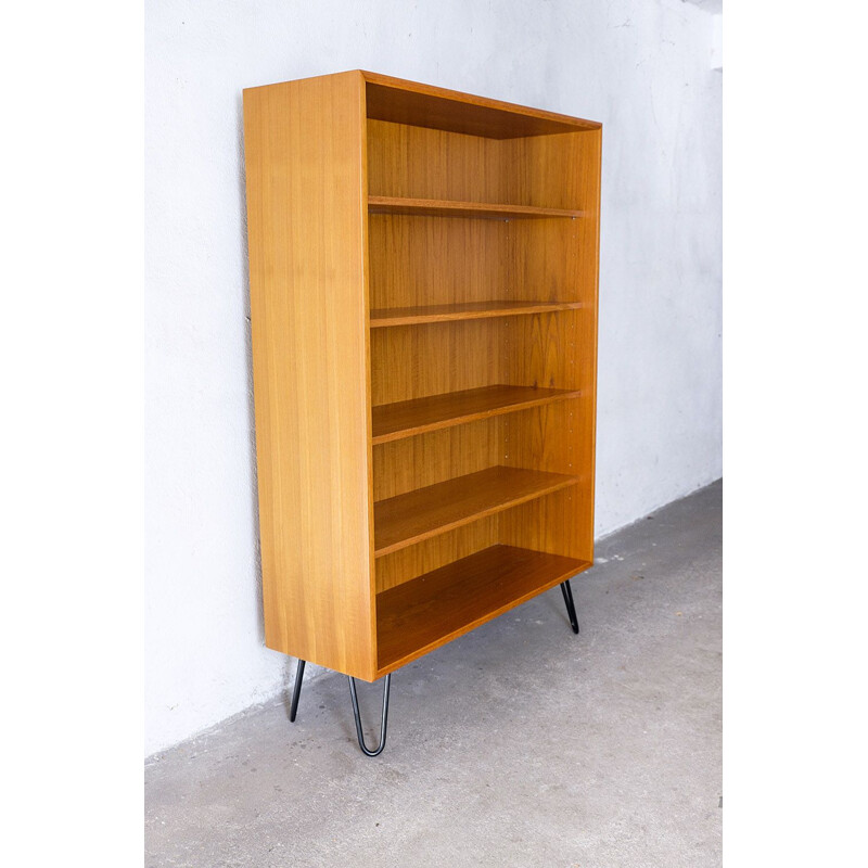 Vintage teak bookcase by WK Möbel, Germany, 1960s