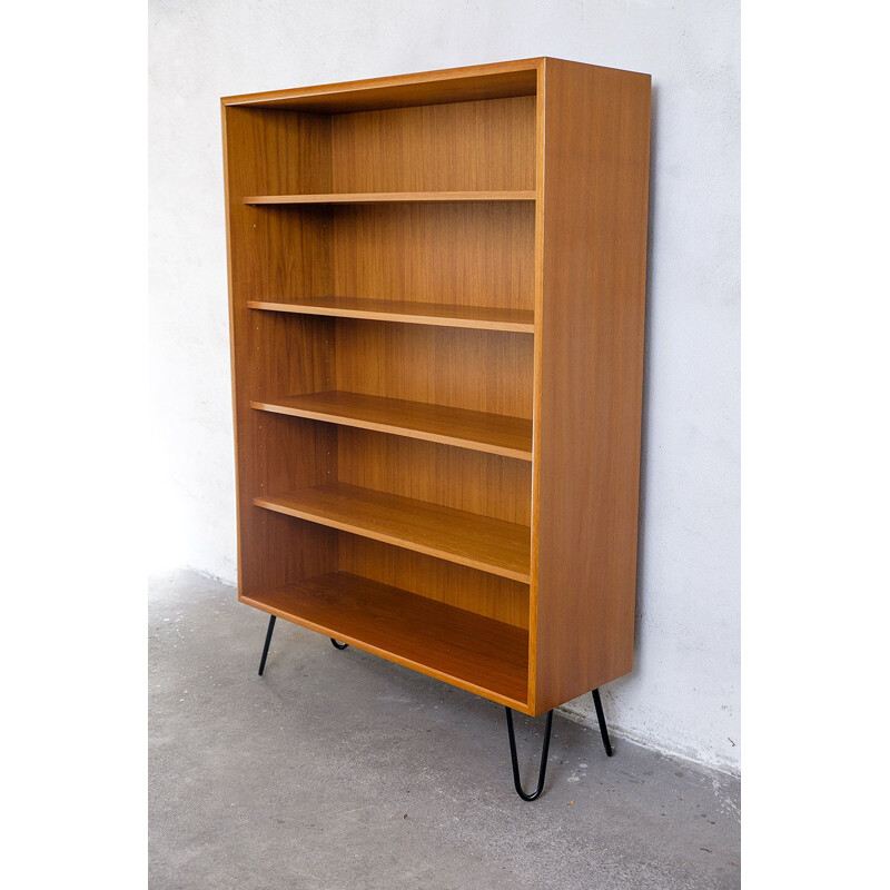 Vintage teak bookcase by WK Möbel, Germany, 1960s