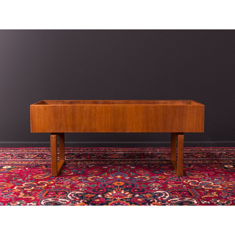 Vintage Flower bench in teak, Denmark 1960s