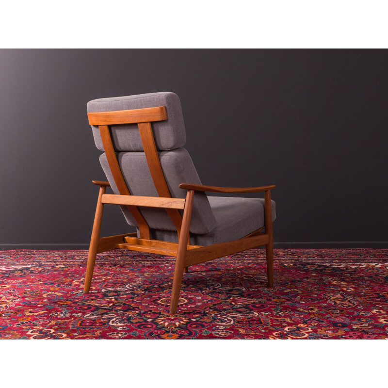 Vintage Danish Armchair with stool by Arne Vodder 1960s