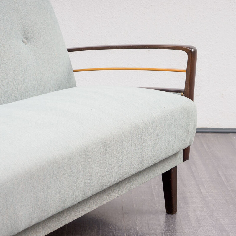 Vintage Sofa with pastel green fabric, 1960s