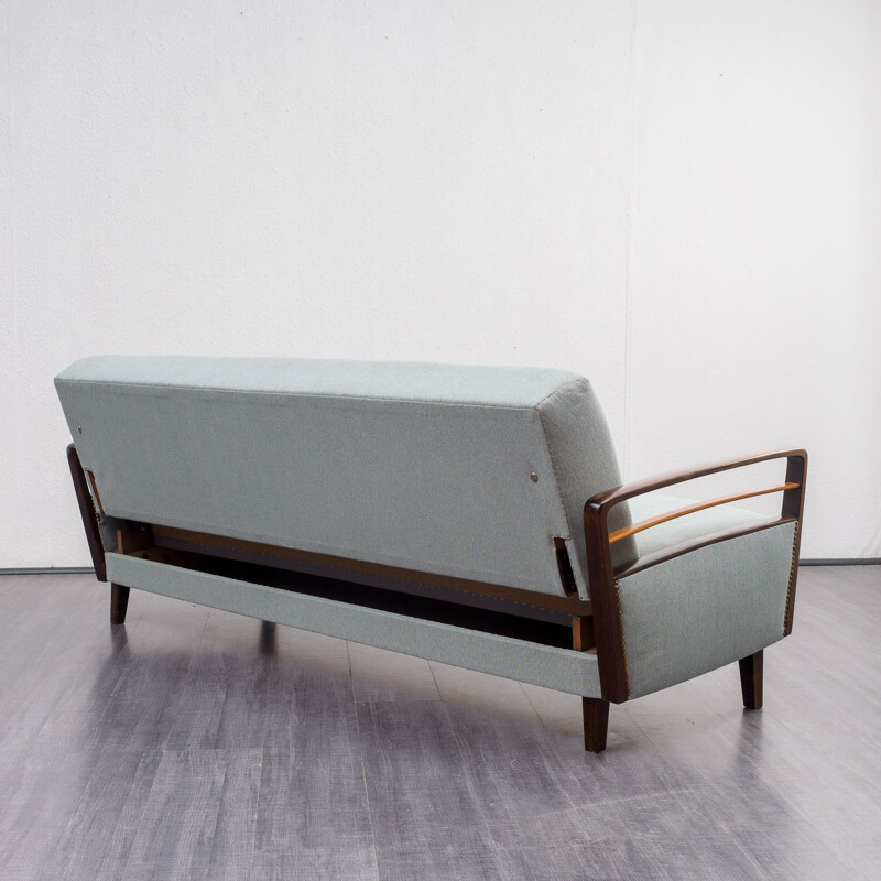 Vintage Sofa with pastel green fabric, 1960s