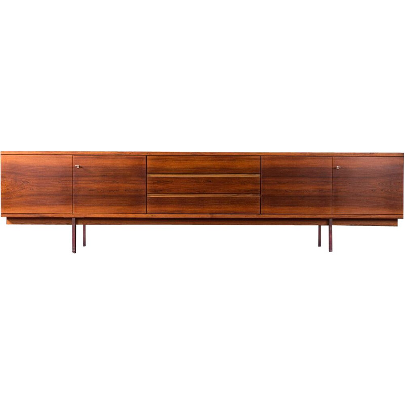 Long Vintage sideboard in rosewood, 1960s