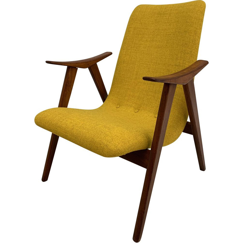 Vintage teak armchair by Louis van Teeffelen for WEBE, Netherlands, 1960