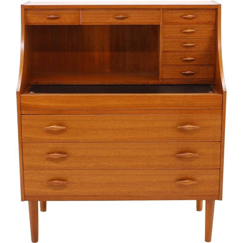 Vintage Danish secretaire in teak