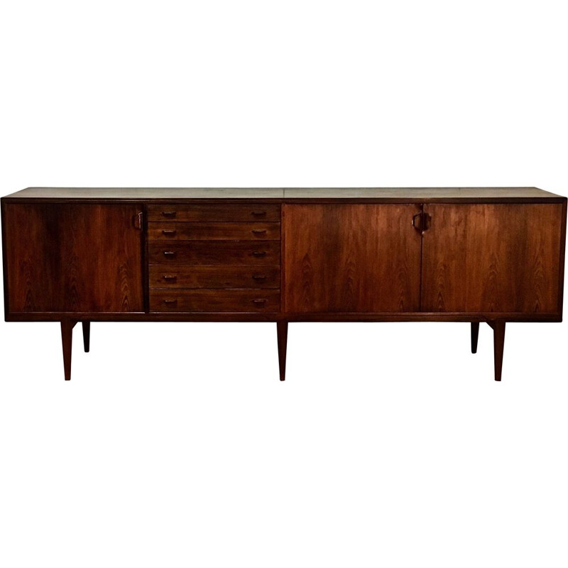 Vintage rosewood sideboard by Henry Rosengren Hansen for Brande Mobelindustri, Denmark, 1960s