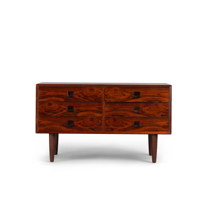 Vintage chest of drawers in rosewood by E. Brouer for Brouer Møbelfabrik, 1960s