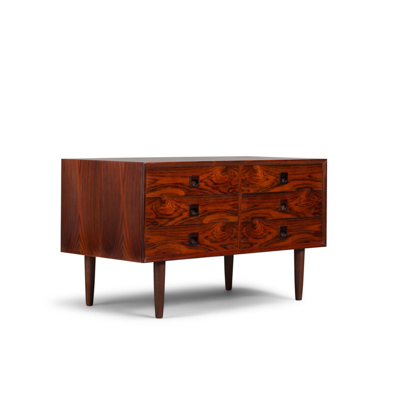 Vintage chest of drawers in rosewood by E. Brouer for Brouer Møbelfabrik, 1960s