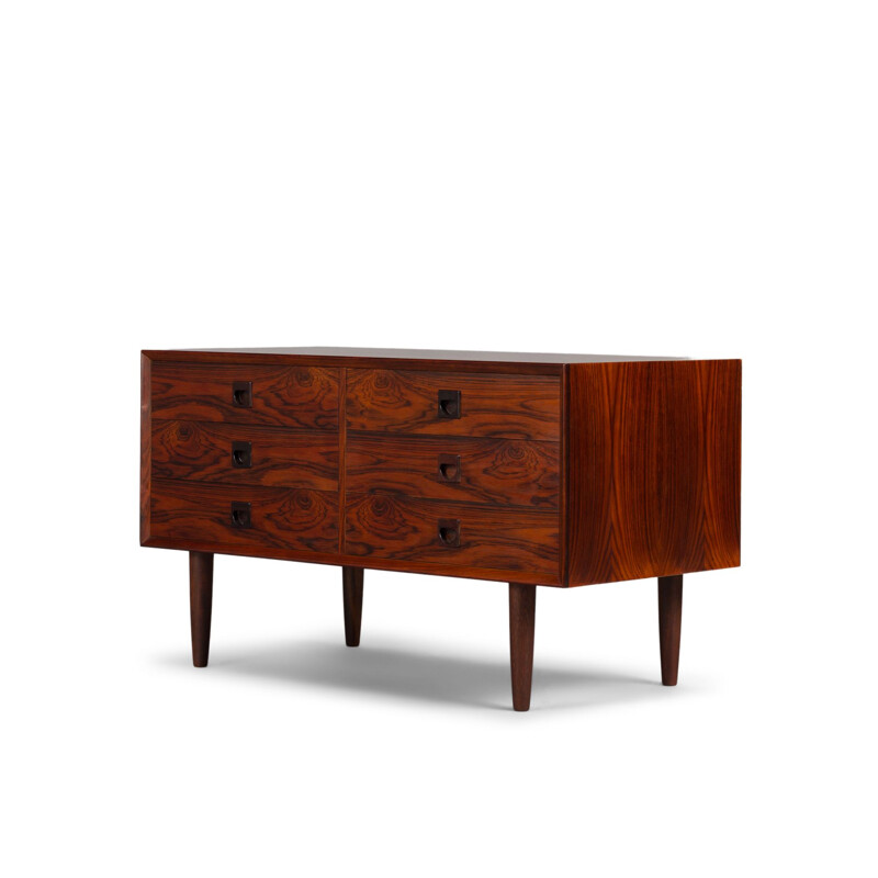 Vintage chest of drawers in rosewood by E. Brouer for Brouer Møbelfabrik, 1960s