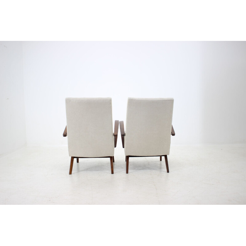 Pair of 2 vintage lounge chairs by Thon Thonet, 1960s