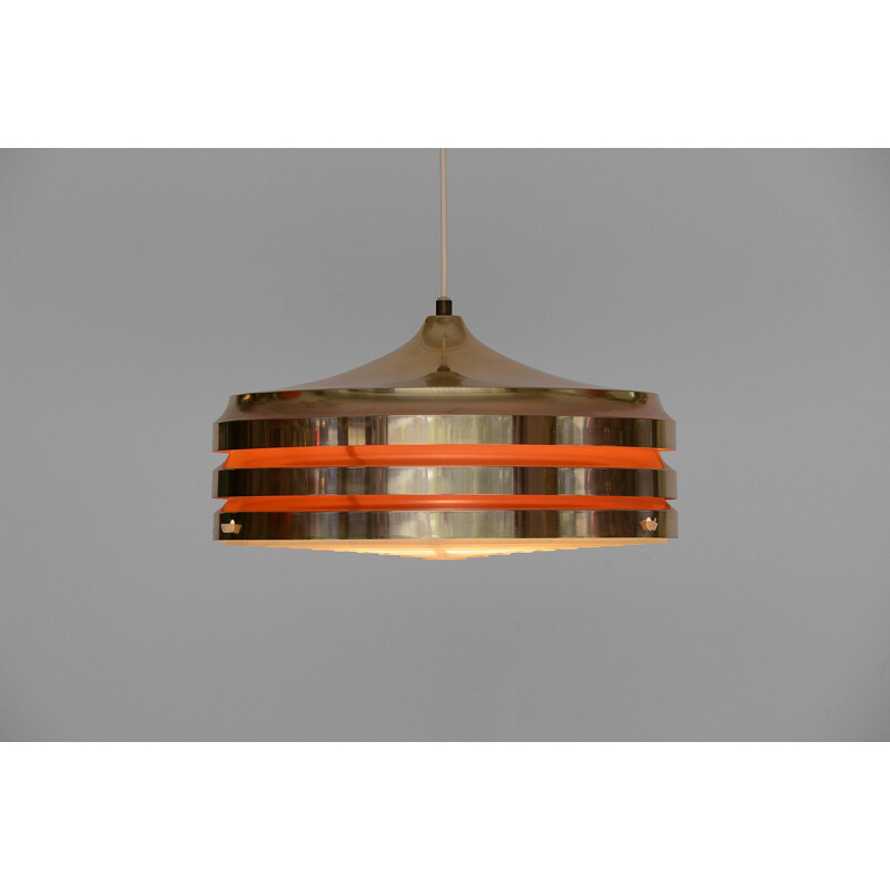 Vintage hanging lamp by Carl Thore for Granhaga Metallindustri, Sweden, 1970s