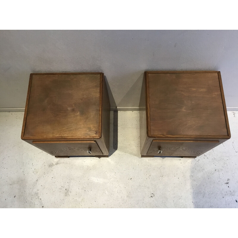 Pair of 2 vintage night stands