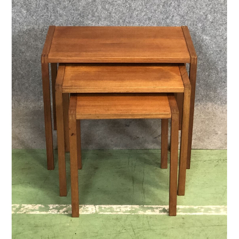 Vintage teak nesting tables, 1970s