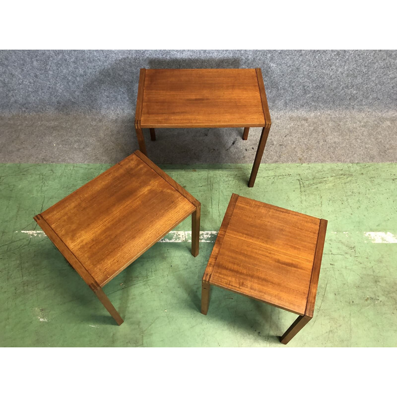 Vintage teak nesting tables, 1970s