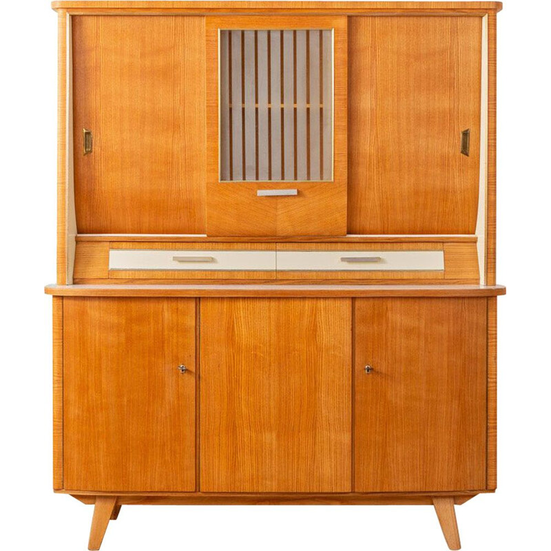 Vintage wooden kitchen cabinet, Germany, 1950s