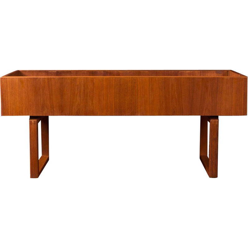 Vintage Flower bench in teak, Denmark 1960s