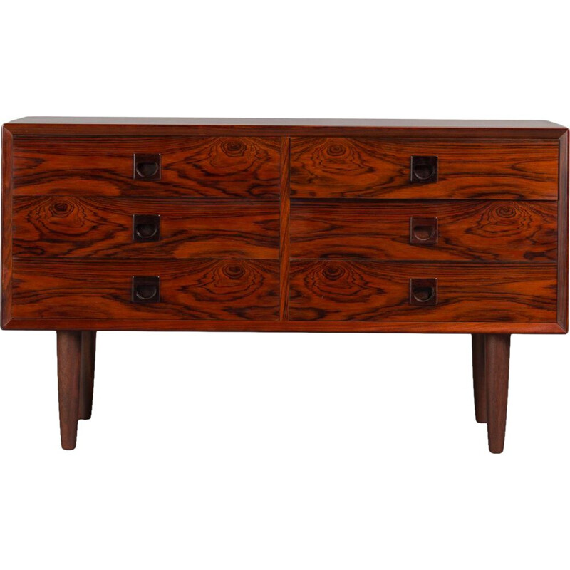 Vintage chest of drawers in rosewood by E. Brouer for Brouer Møbelfabrik, 1960s